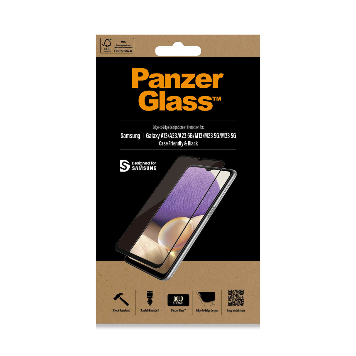 PanzerGlass Screen Protector Samsung Galaxy A13 / A23 / A23 5G / M13 / M23 5G / M33 5G