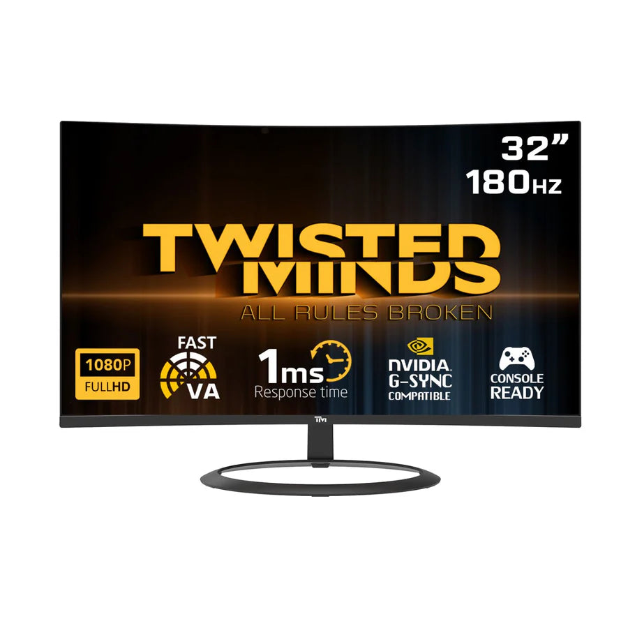 TWISTED MINDS CURVED GAMING MONITOR 32" FHD - 180HZ