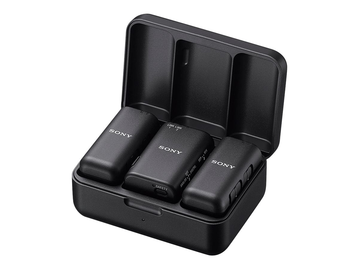 Sony ECM-W3 Trådløst mikrofonsystem Trådløs Kablet -20dBFS Sort