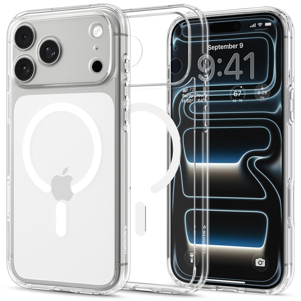 Spigen Ultra Hybrid Magsafe Iphone 17 Pro Max / 18 Pro Max Klar/Hvid