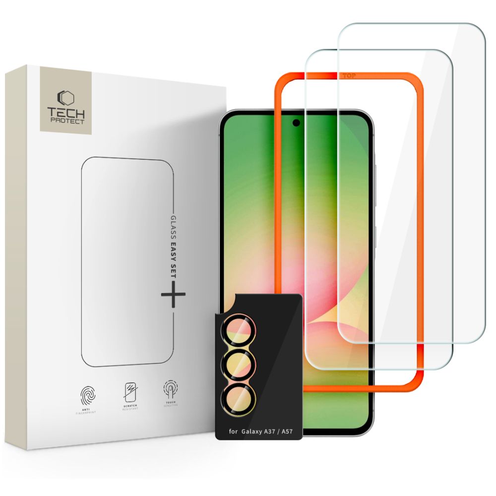 Hærdet Glas Tech Protect Easy Set+ 3 Pack Galaxy A57 5 G Clear
