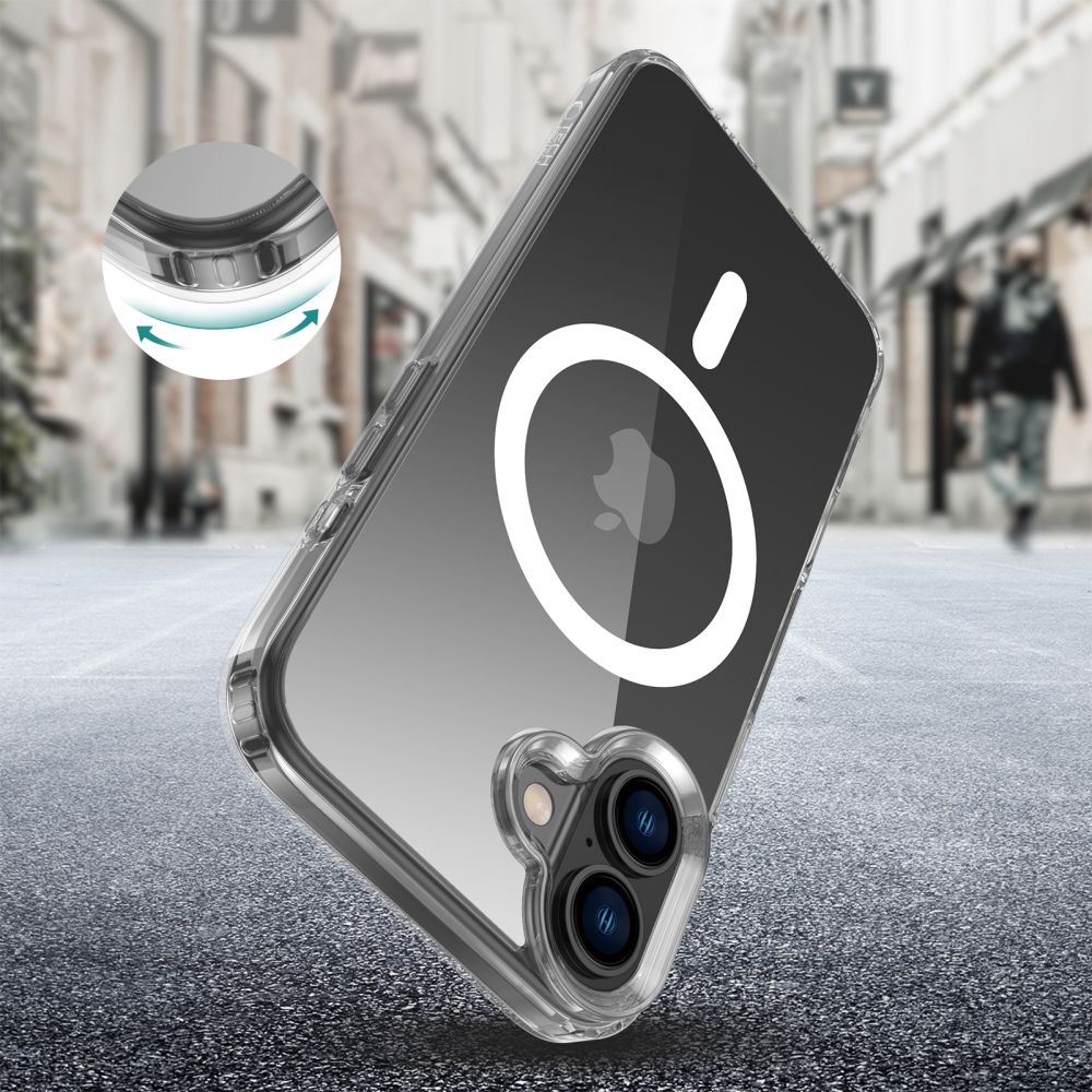 Tech Protect Flexair Hybrid Magsafe Iphone 16 Plus Clear
