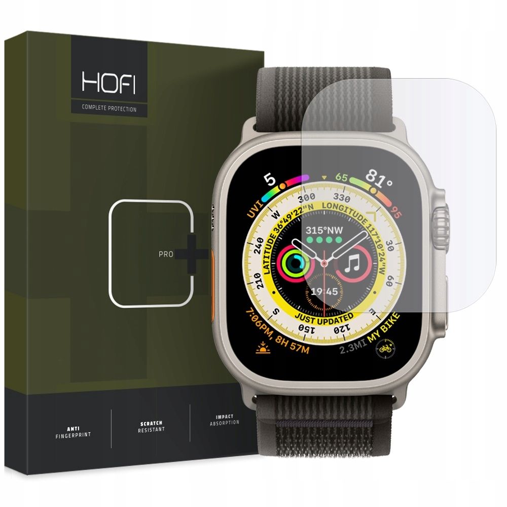 Hærdet Glas Hofi Glass Pro+ Apple Watch Ultra 1/2/3/4 (49 Mm) Klar