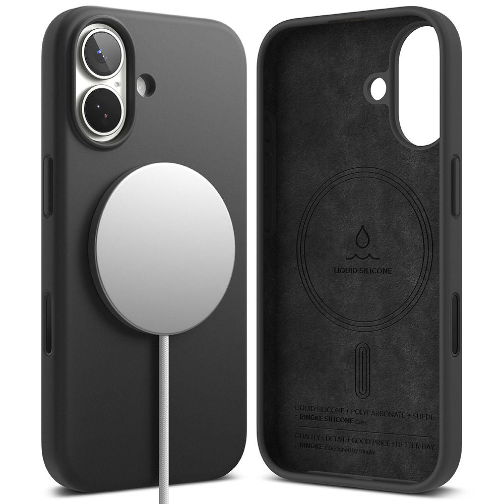 Ringke Silikone Magnetisk Magsafe Iphone 17 Sort
