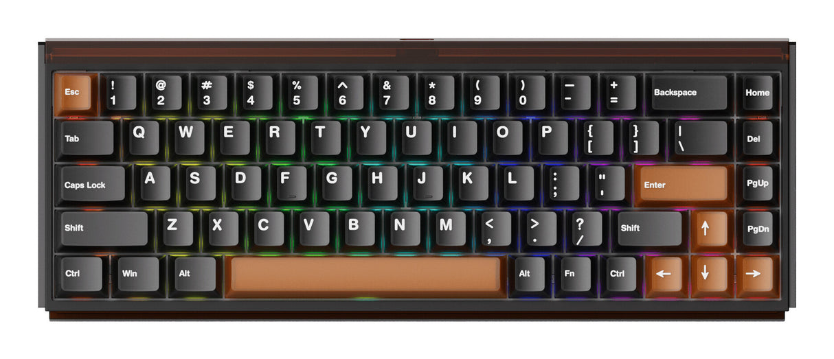 Akko Ray68 HE tastatur Spil USB + RF Wireless + Bluetooth QWERTY US engelsk Sort