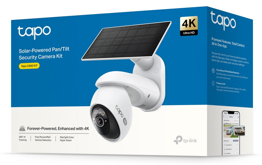 TP-Link Tapo C660 KIT Kugle (form) IP-sikkerhedskamera Udendørs 3840 x 2160 pixel Loft/væg