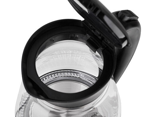 Adler AD 1274 B elkedel 1,7 L 2200 W Sort, Transparent
