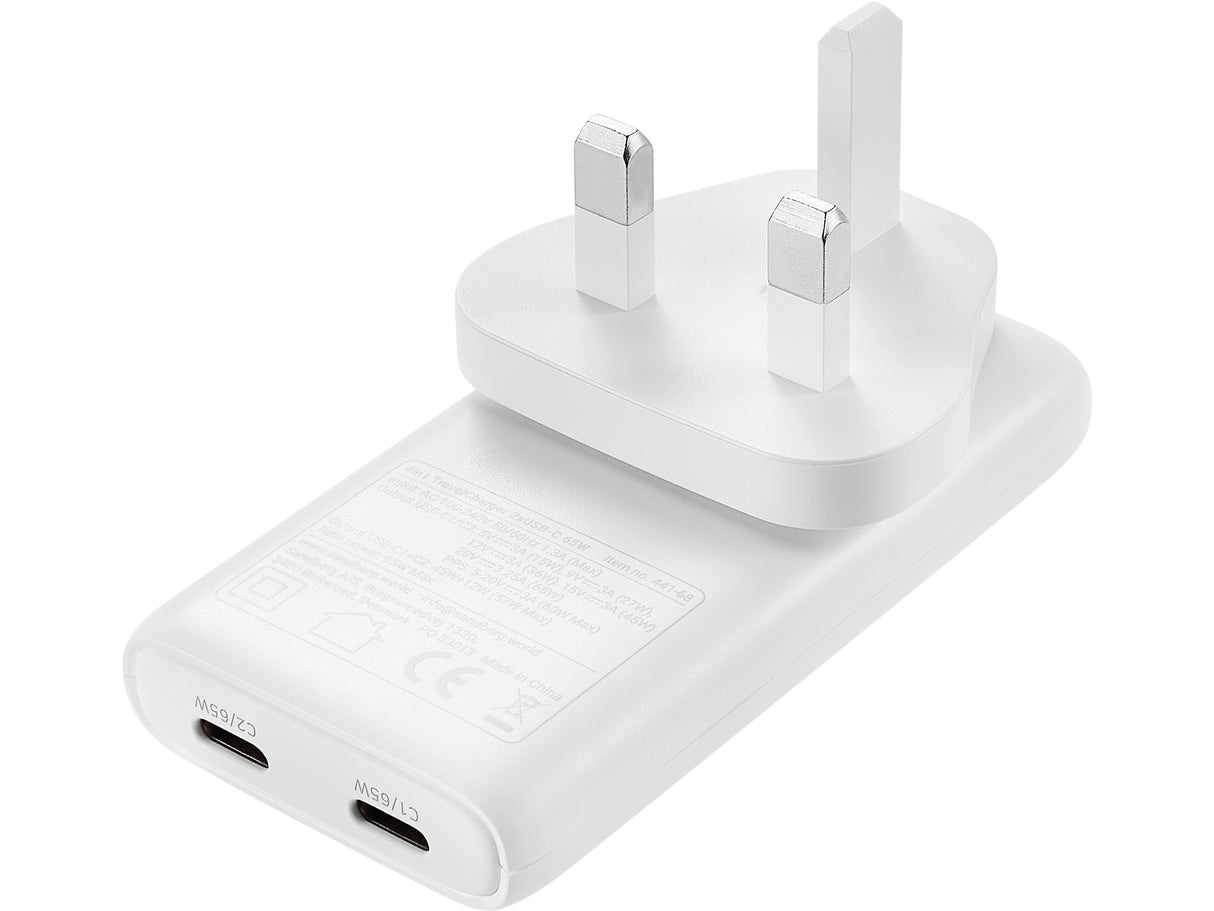 SANDBERG 4in1 TravelCharger 2xUSB-C 65W