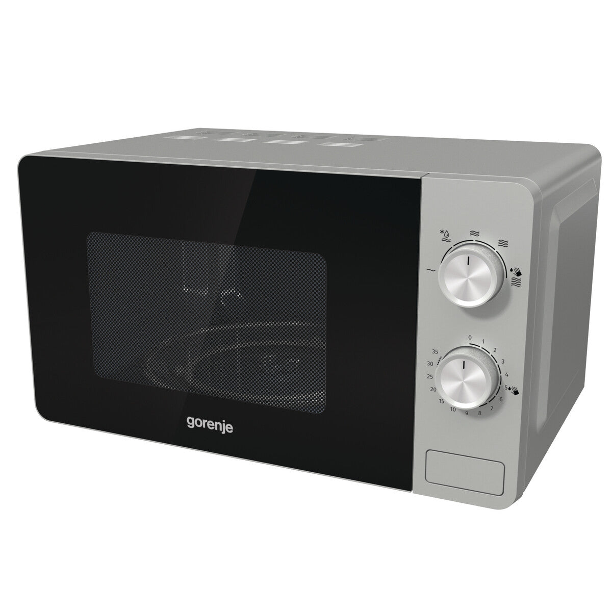 Gorenje MO20E1S Black, Stainless steel Solo microwave Over the range 20 L 800 W