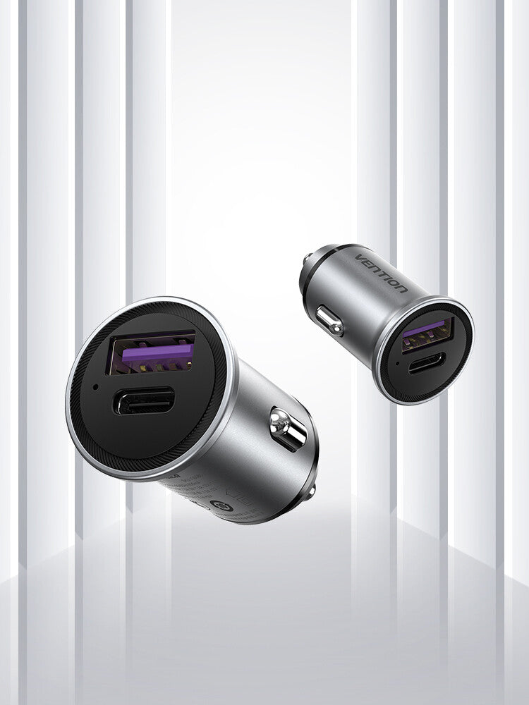 Vention FFBH0 oplader til mobil enhed Universel Grå Cigartænder Hurtig opladning Automatisk