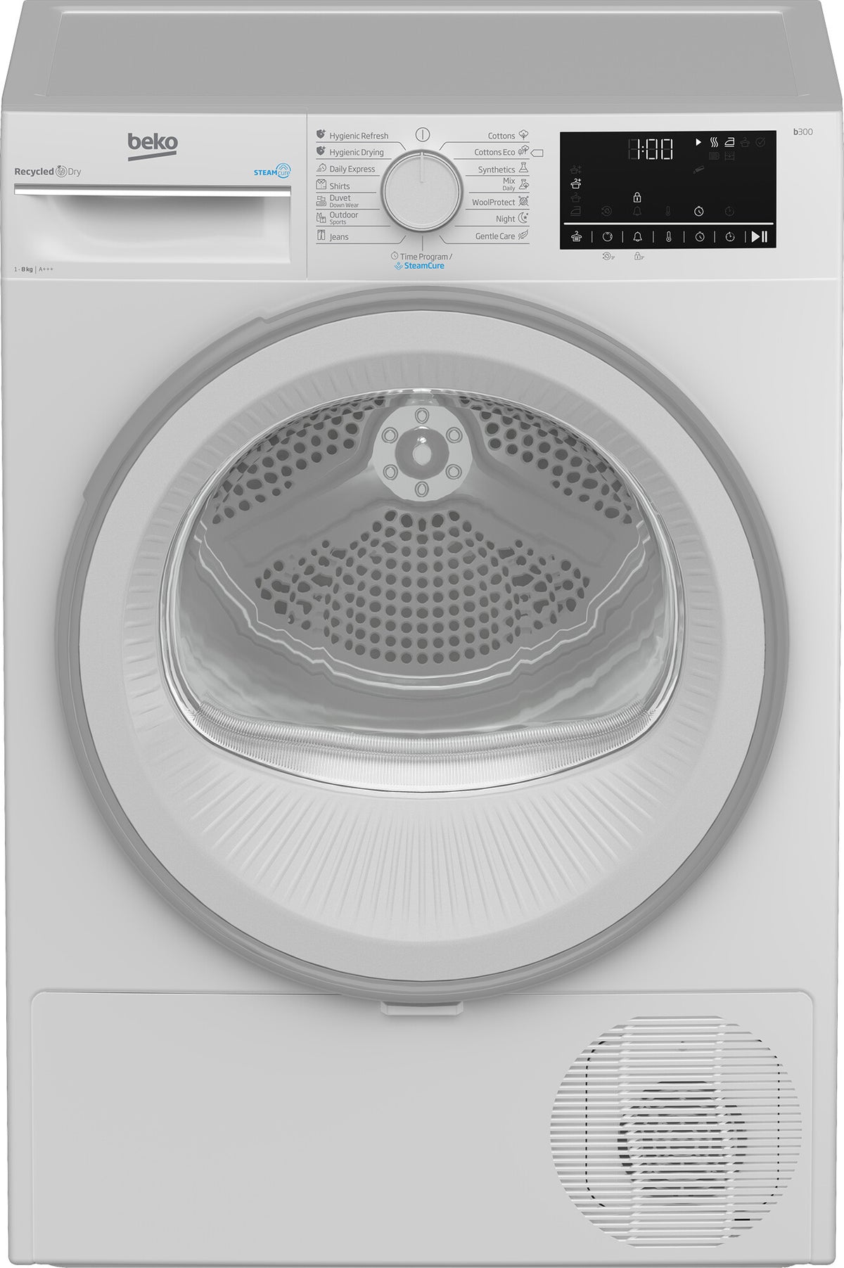 Beko B3T42242 tørretumbler Fritstående Front-læsning 8 kg Hvid