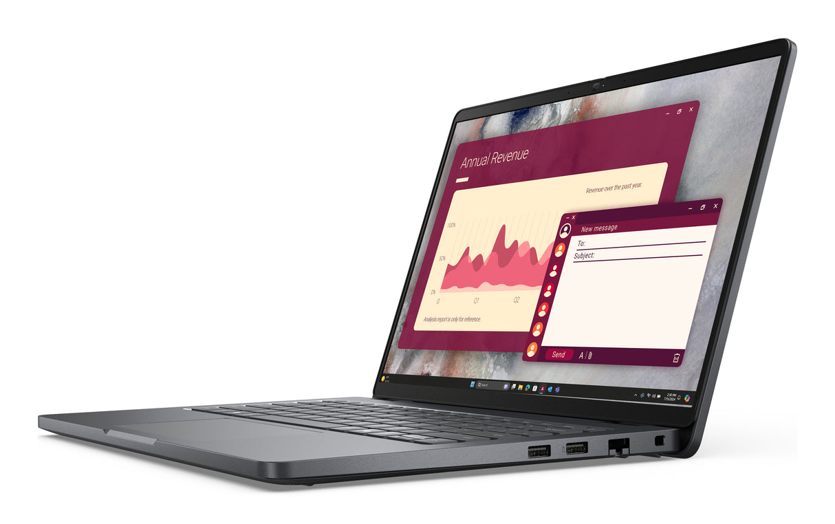 DELL Pro 14 PC14250 Intel Core Ultra 5 235U Laptop 35,6 cm (14") Full HD+ 16 GB DDR5-SDRAM 1 TB SSD Wi-Fi 6E (802.11ax) Windows 11 Pro UK engelsk Sort