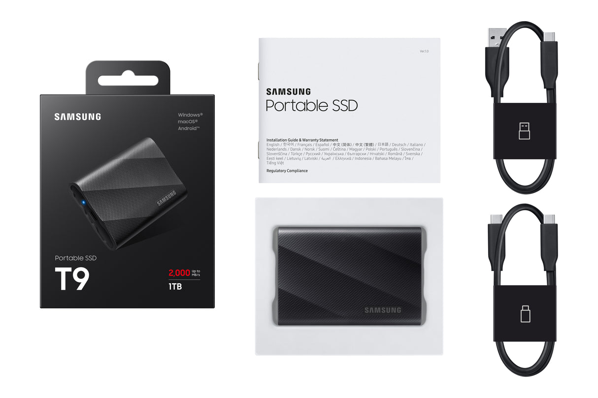 Samsung MU-PG1T0B 1 TB USB Type-C 3.2 Gen 2 (3.1 Gen 2) Sort