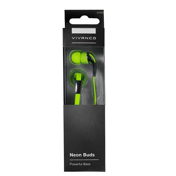 Vivanco Neon Buds Hovedtelefoner Ledningsført I ørerne Musik Metallic, Gul
