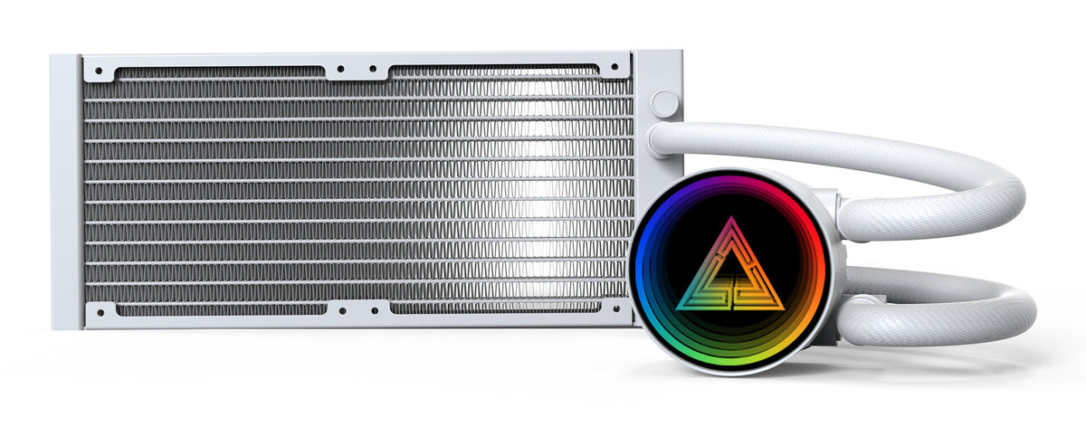 Montech LightFlow ARGB 240 Processor Alt-i-en væskekøler 12 cm Hvid 1 stk