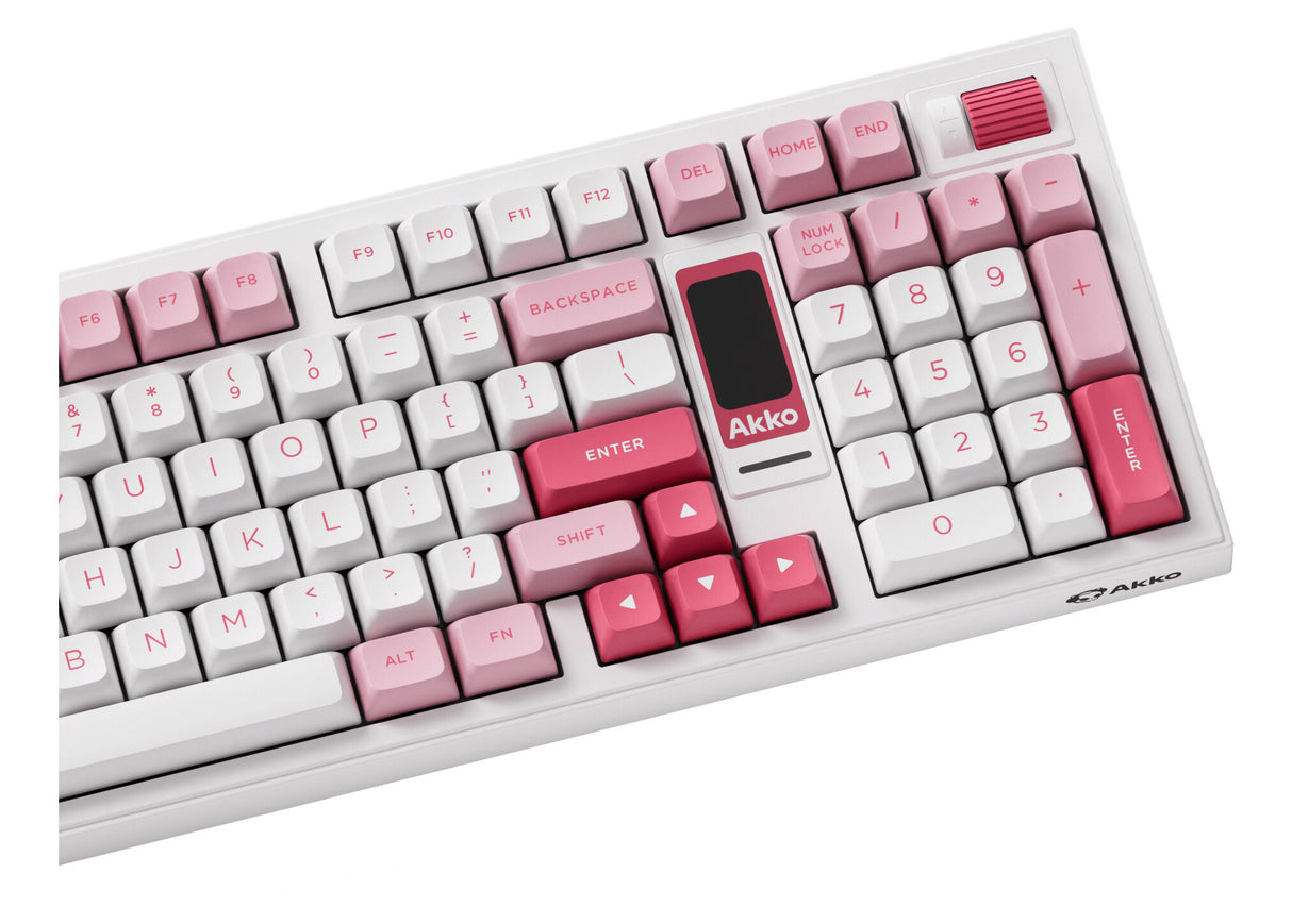 Akko 5098B tastatur Spil USB + RF Wireless + Bluetooth QWERTY US engelsk Hvid