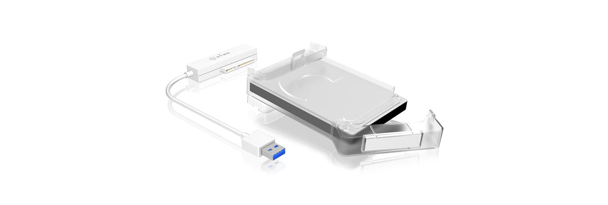 ICY BOX IB-AC703-U3 HDD/SSD kabinet Hvid 2.5"