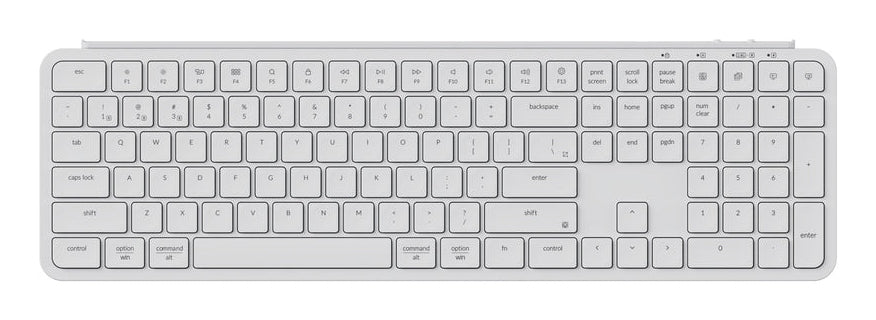 Keychron B6P-K8 tastatur Hjemme/kontor USB + RF Wireless + Bluetooth Elfenben