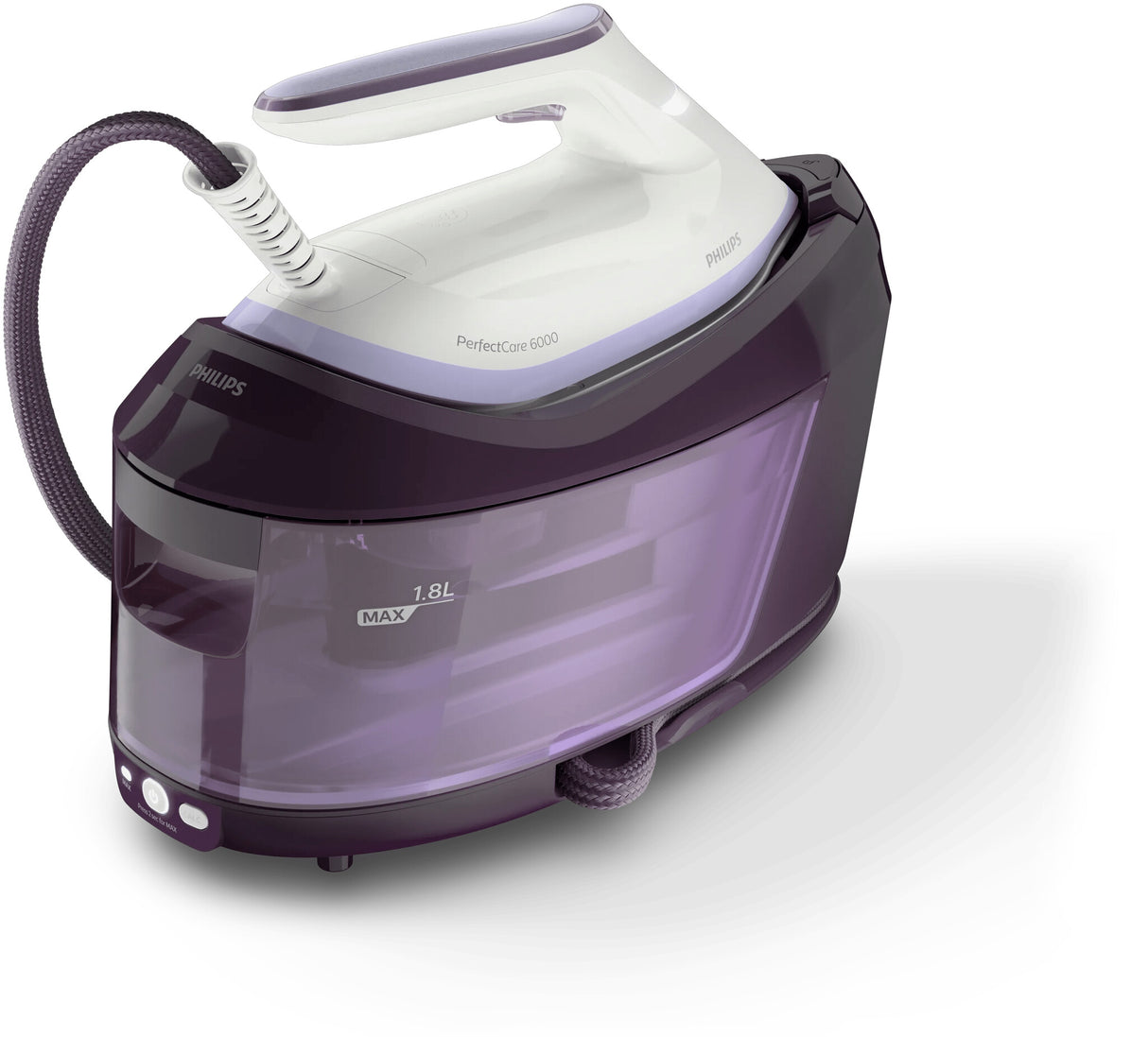 Philips PSG6024/30 Dampstrygning station 2400 W 1,8 L SteamGlide Plus strygesål Lilla