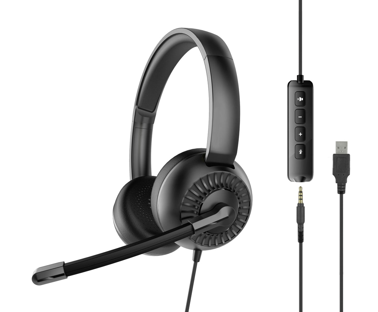 SPEEDLINK METIS Hovedtelefoner Ledningsført Headset Spil USB Type-A Sort