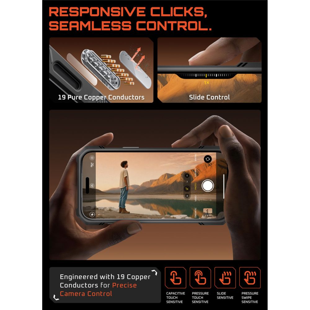 Supcase UB Grip Mag MagSafe Case til iPhone 17 Pro Max - Grå