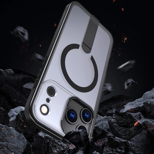 Hybrid Armor X Case til Samsung Galaxy S26 med Stand, Kompatibel med MagSafe - sort