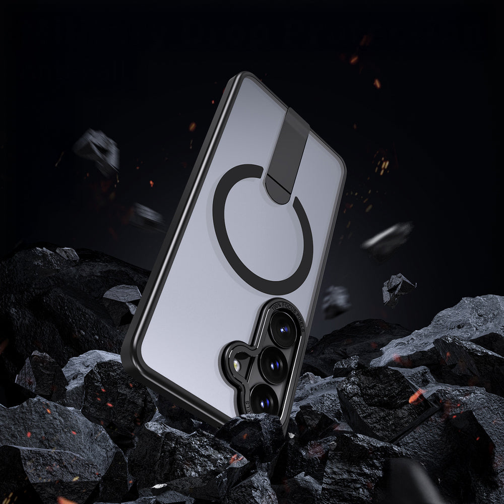 Hybrid Armor X Case til Samsung Galaxy S26 Plus med stand, kompatibel med MagSafe - sort