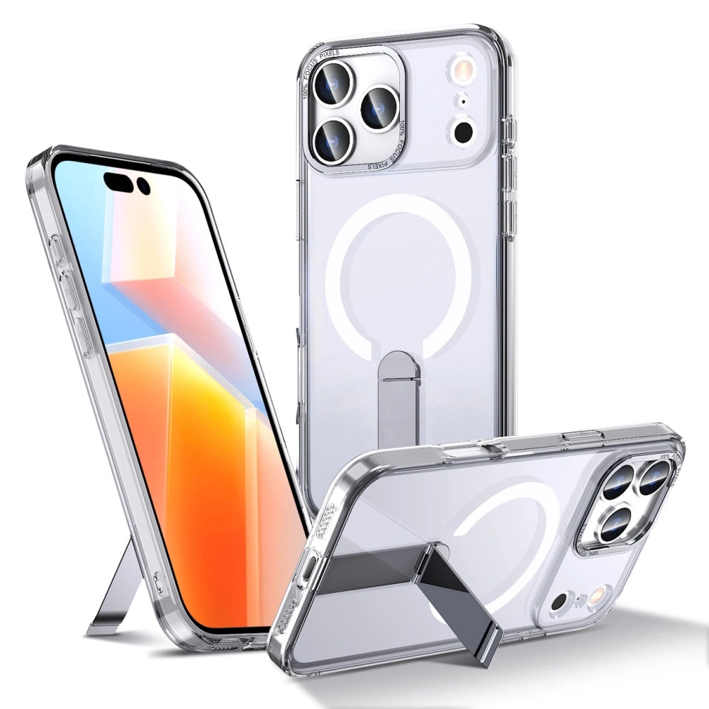 Hybrid Armor X Case til Samsung Galaxy S26 Ultra med stand, kompatibel med MagSafe - gennemsigtig