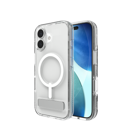 ZAGG Crystal Palace Snap KS MagSafe Case med stand til iPhone 17 - klar