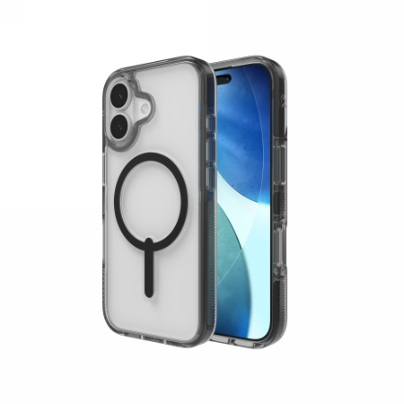 ZAGG Santa Cruz Snap MagSafe Case til iPhone 17 - Clear Black