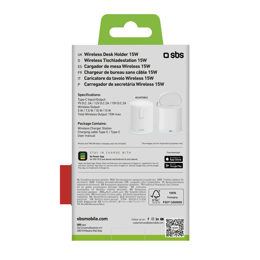 2in1 trådløs stand