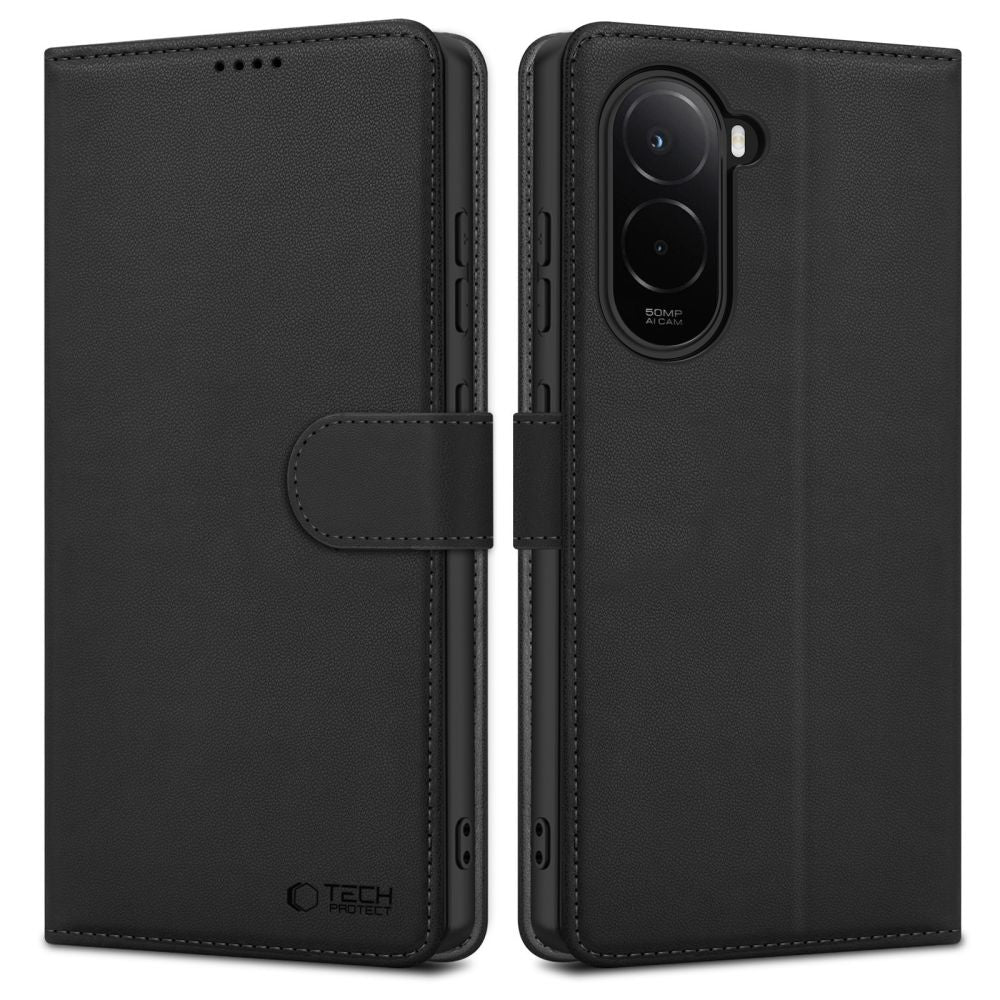 Tech-Protect Wallet Case til Xiaomi Poco M7 - sort