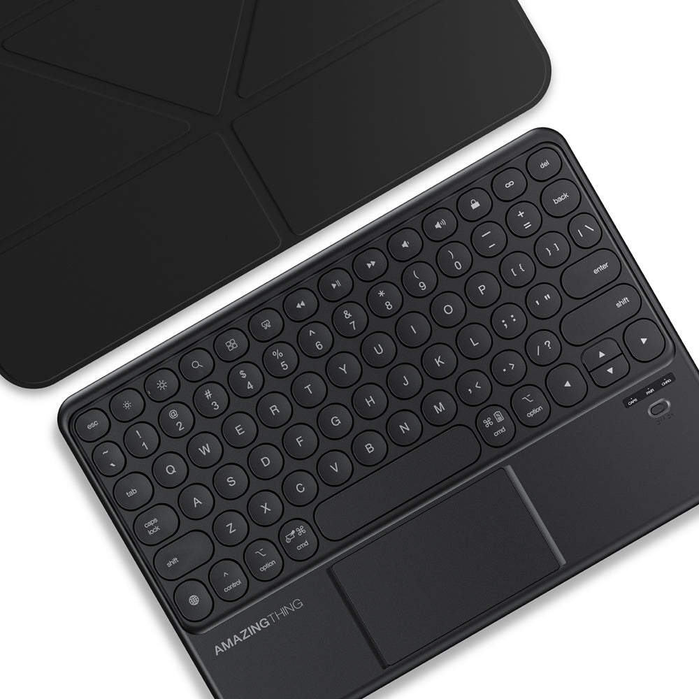 AmazingThing Minimal Case Keylite Combo Keyboard Case til iPad 11" 2025 - sort