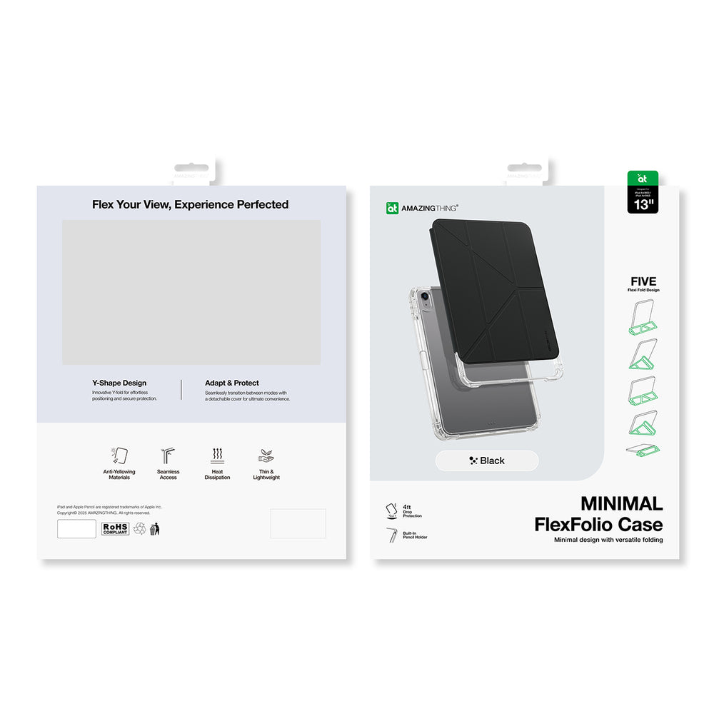 AmazingThing Minimal Case til iPad Air M3 13" - sort