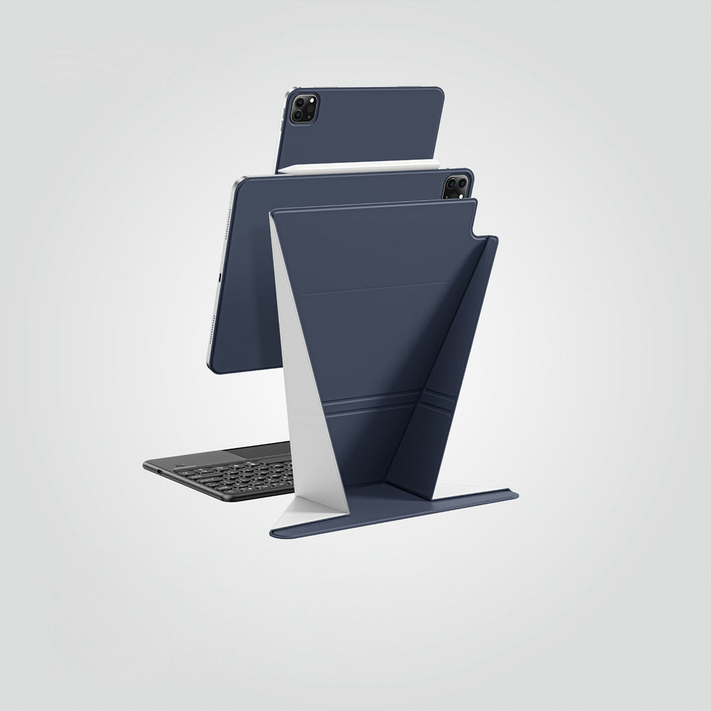 AmazingThing Matte Pro Mag Folio Case med Stativ til iPad Air M3 13" - Blå