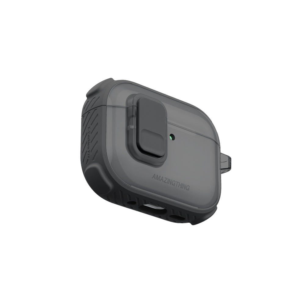 AmazingThing Titan Pro Mag Case Clear til AirPods Pro 3 - sort