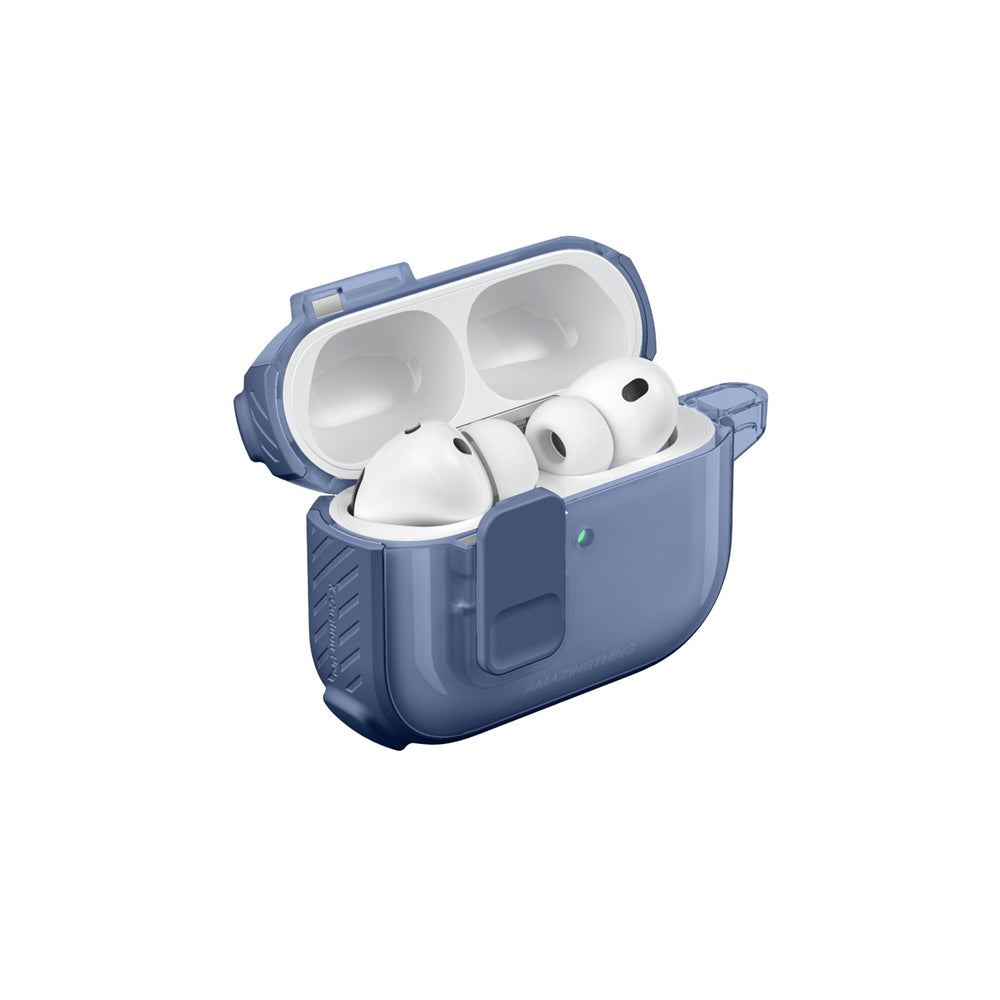 AmazingThing Titan Pro Mag Case Clear til AirPods Pro 3 - Blå