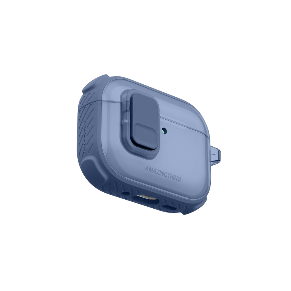 AmazingThing Titan Pro Mag Case Clear til AirPods Pro 3 - Blå