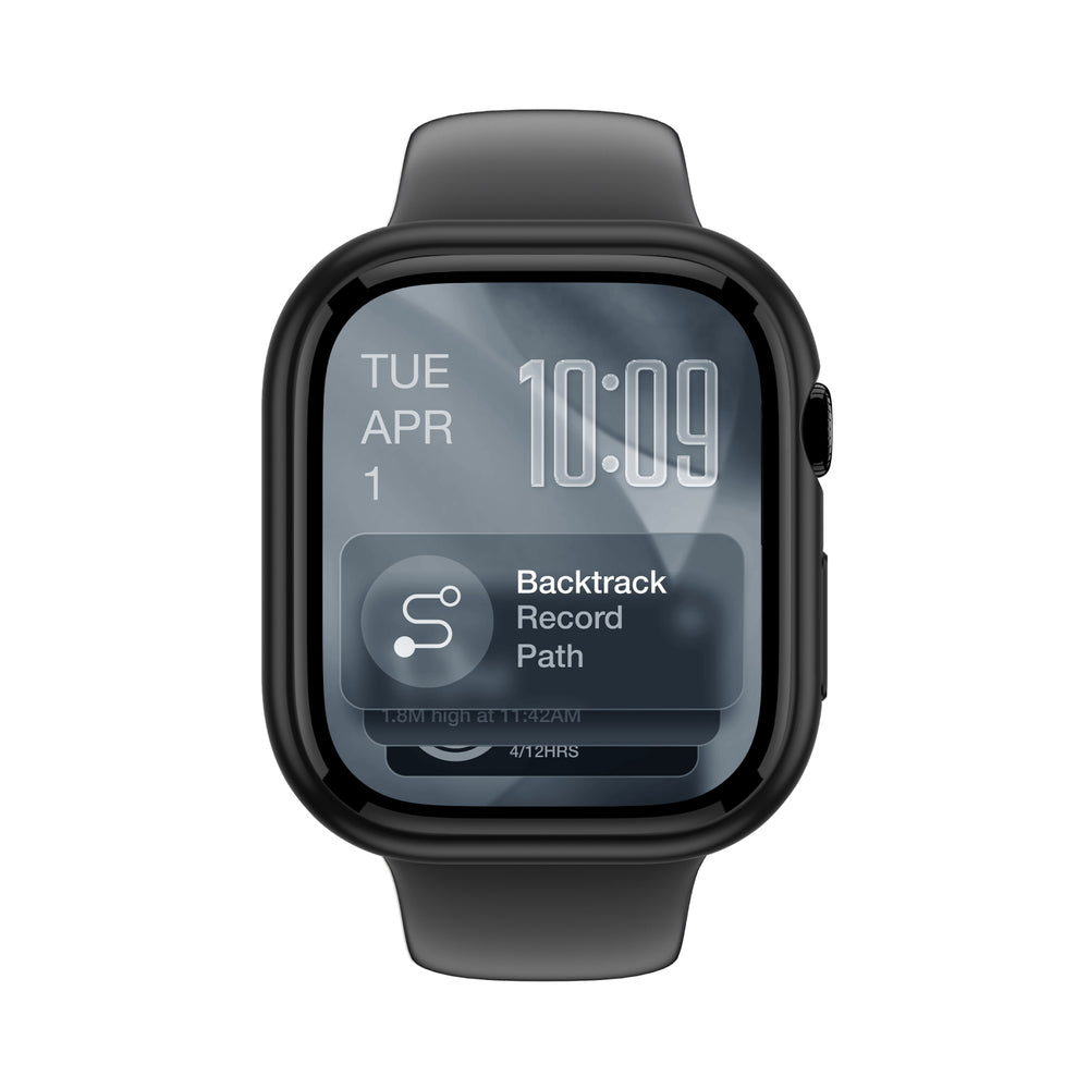 AmazingThing minimal beskyttelsesfoder til Apple Watch Series 11 46mm - sort