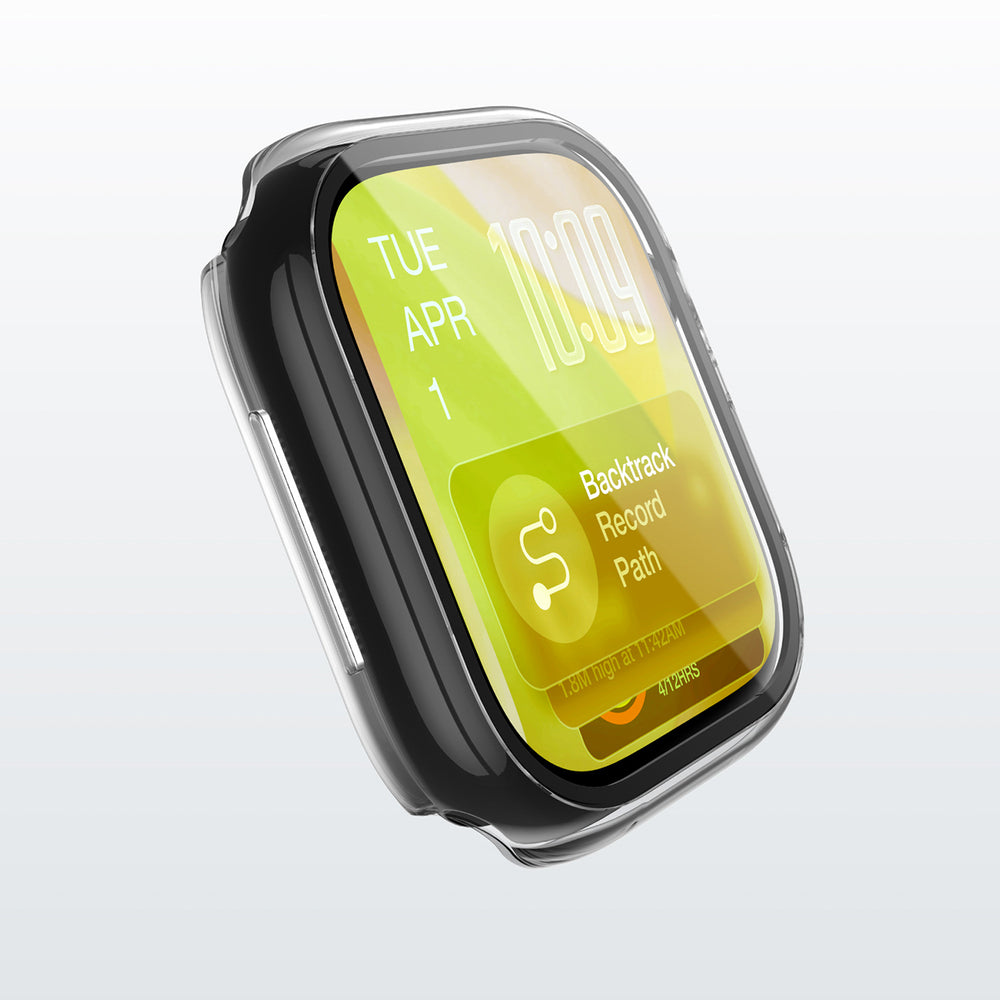 AmazingThing Radix Glass Screen Protector med Case til Apple Watch Series 11 46mm - Clear