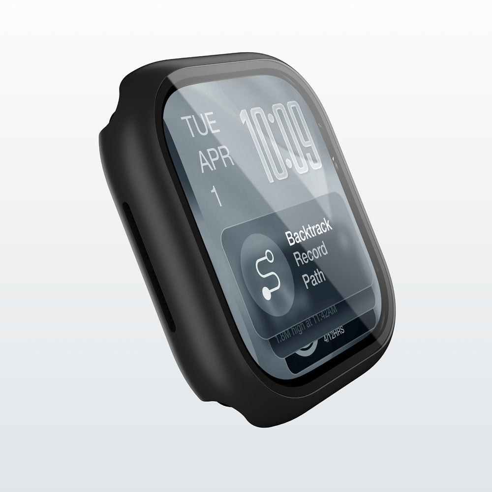 AmazingThing Radix Glass Screen Protector med Case til Apple Watch Series 11 42mm - sort