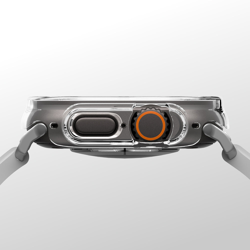 AmazingThing minimalt beskyttelsesfodral til Apple Watch UItra 3 49mm - gennemsigtigt