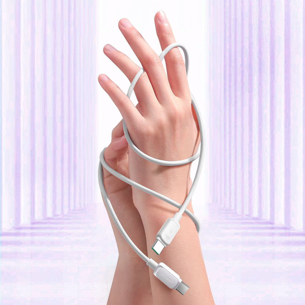 Joyroom S-A14 USB-C-kabel - USB-C 60W 1,2 m - hvid