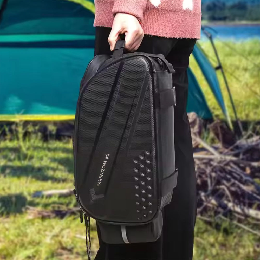 Wozinsky cykelbag med lang rem og udvidelige sidelommer - sort