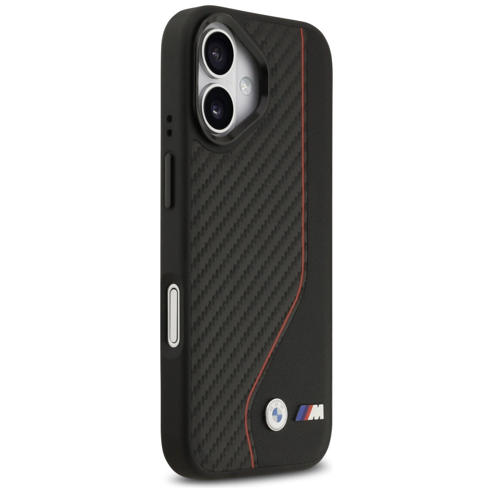 BMW M Carbon Line & Logo MagSafe Case til iPhone 17 - Rød