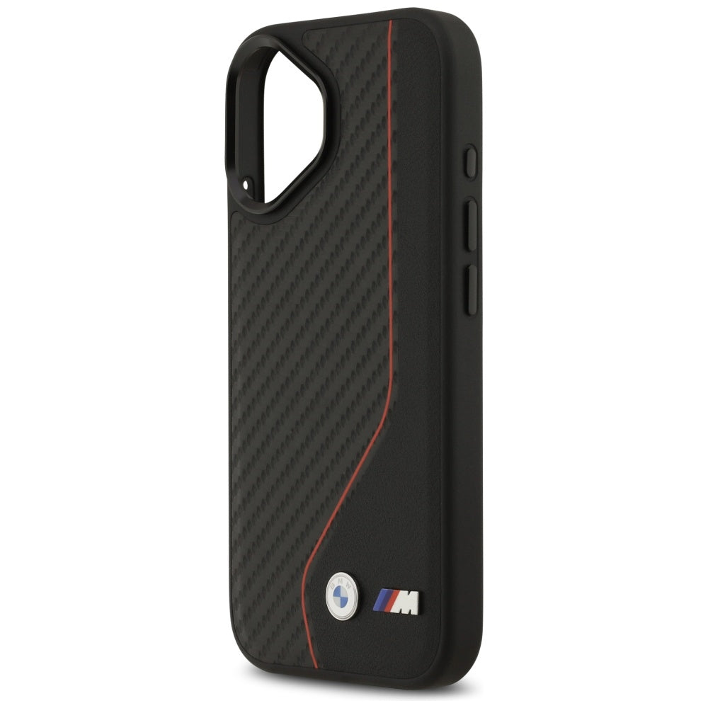 BMW M Carbon Line & Logo MagSafe Case til iPhone 17 - Rød
