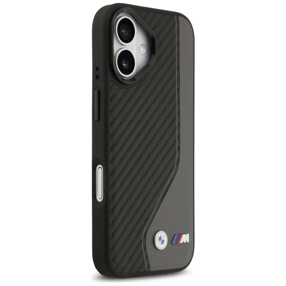 BMW M Carbon Logo MagSafe Case til iPhone 17 - sort og grå