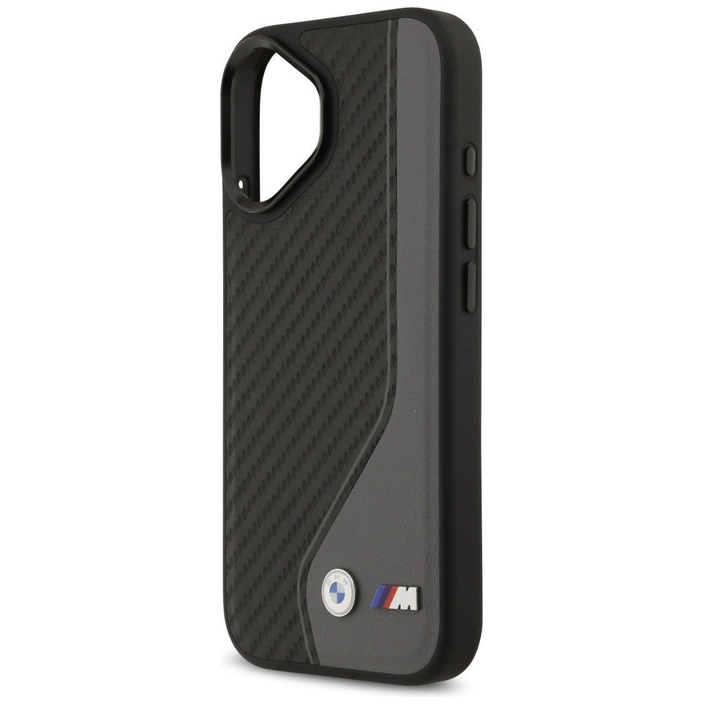 BMW M Carbon Logo MagSafe Case til iPhone 17 - sort og grå