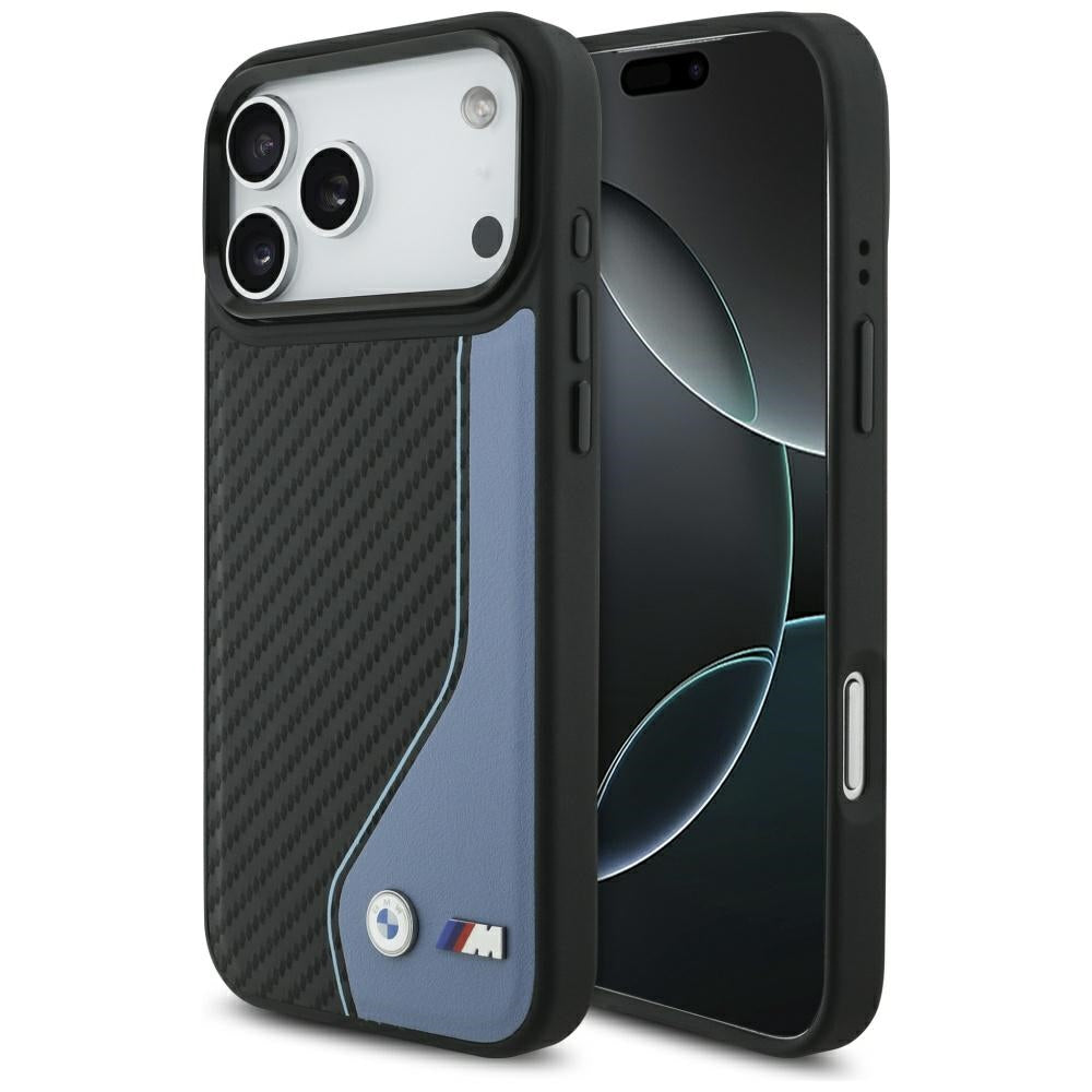 BMW M Carbon Logo MagSafe Case til iPhone 17 Pro Max - Blå