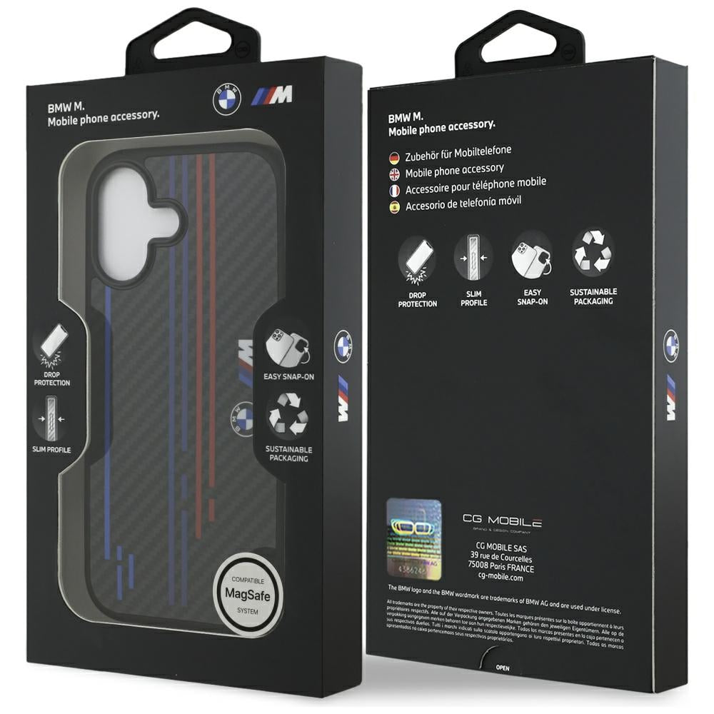 BMW M Kevlar Lines & Logo MagSafe Case til iPhone 17 - sort